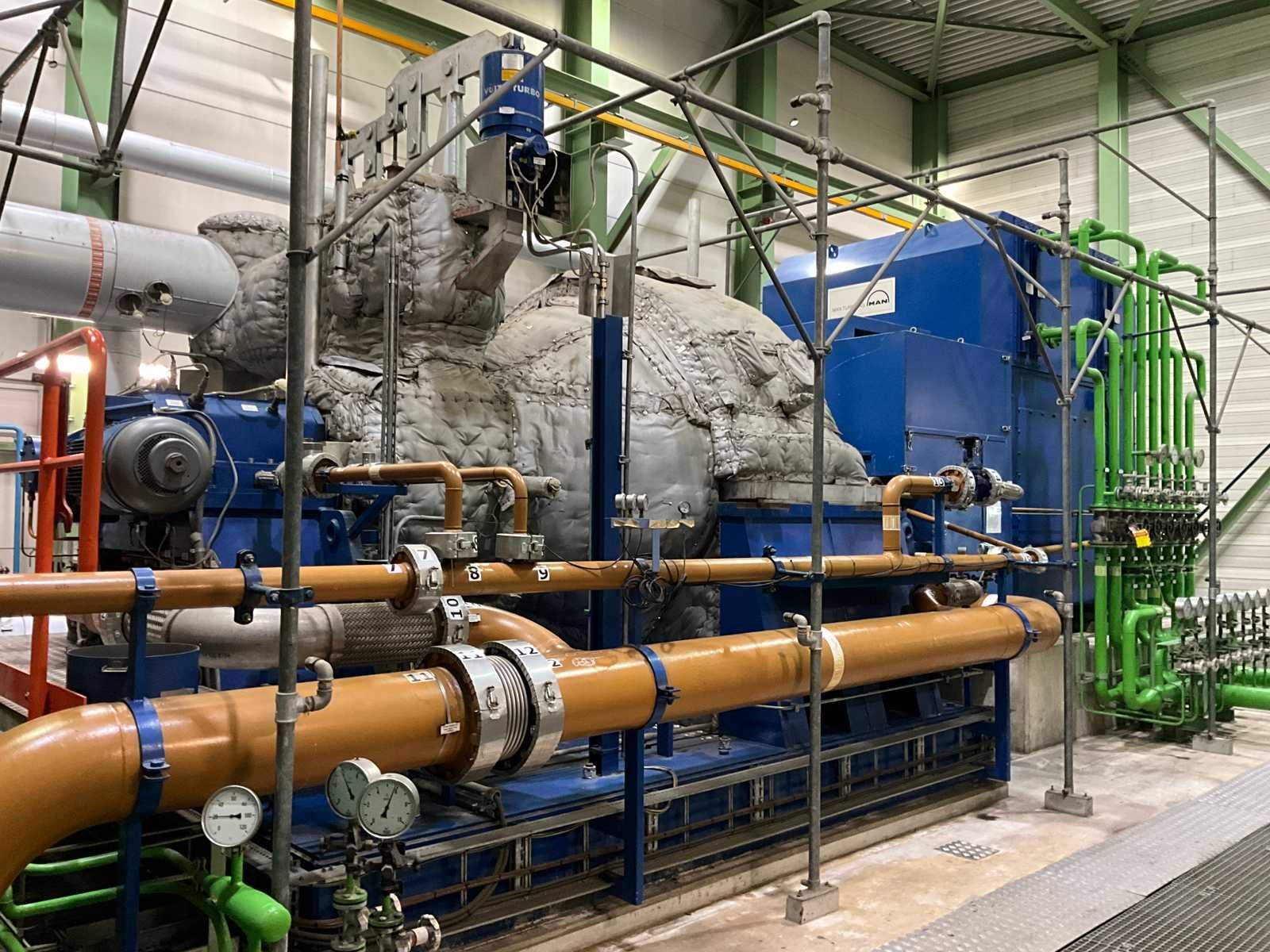 Man marc 6 stoomturbine incl. generator en installaties