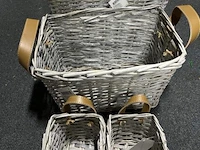 Mandenset - 38x28 cm - 6 stuks - afbeelding 1 van  2