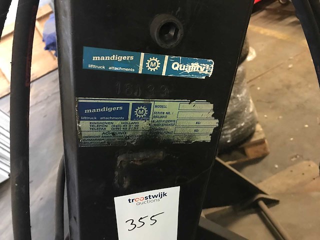 Mandigers - mfl100 - heftruck kopklem - afbeelding 5 van  6