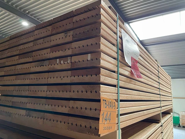 Mandioqueira vlonderplanken 2000x120x21mm (118x) - afbeelding 4 van  4
