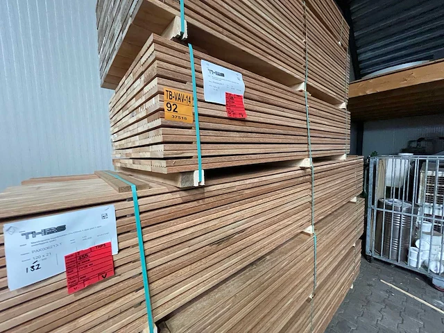 Mandioqueira vlonderplanken 2000x120x21mm (118x) - afbeelding 4 van  4