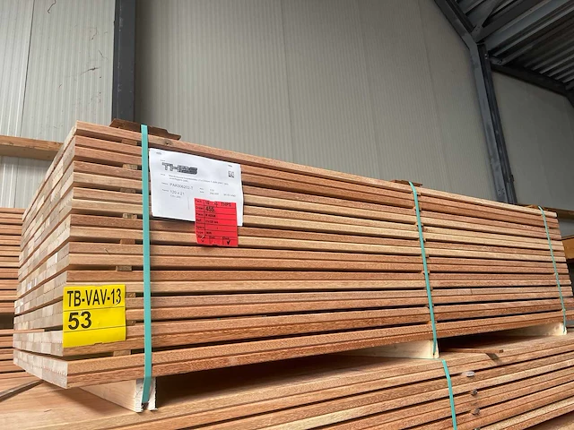Mandioqueira vlonderplanken 2000x120x21mm (133x) - afbeelding 4 van  4