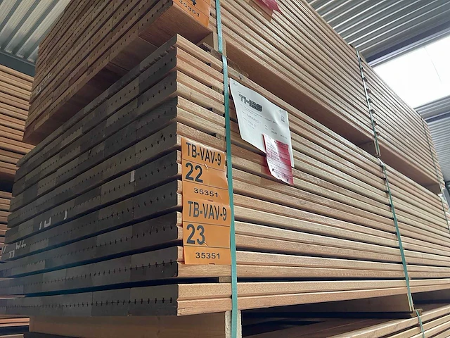 Mandioqueira vlonderplanken 2000x120x21mm (70x) - afbeelding 4 van  4