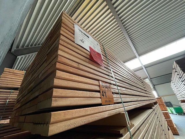 Mandioqueira vlonderplanken 3000x120x21mm (132x) - afbeelding 4 van  4