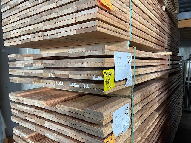 Mandioqueira vlonderplanken 3000x120x21mm (60x) - afbeelding 4 van  4