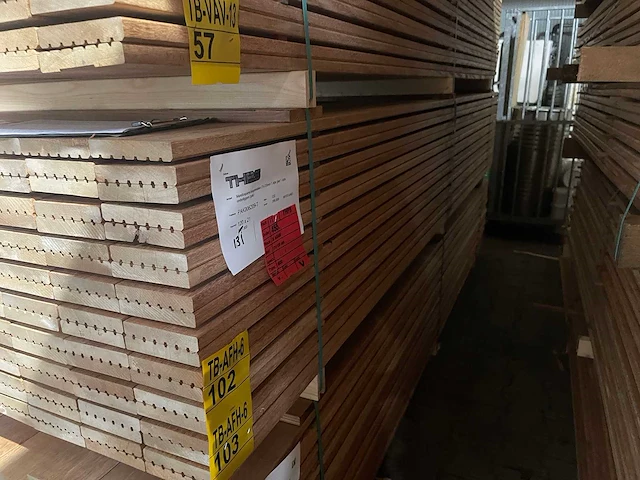 Mandioqueira vlonderplanken 3000x120x21mm (61x) - afbeelding 4 van  4