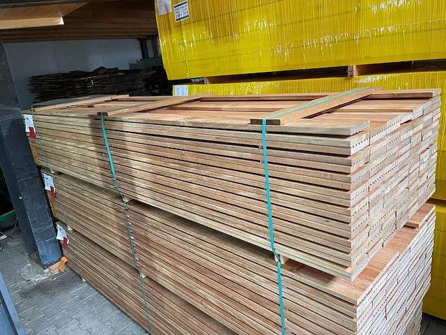 Mandioqueira vlonderplanken 3000x120x21mm (67x) - afbeelding 4 van  4