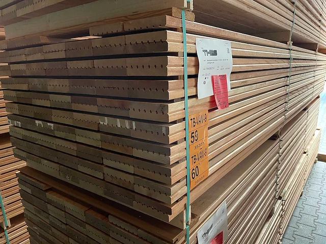 Mandioqueira vlonderplanken 3500x120x21mm (61x) - afbeelding 4 van  4