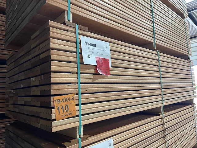 Mandioqueria vlonderplanken 2000x120x21mm (130x) - afbeelding 4 van  4