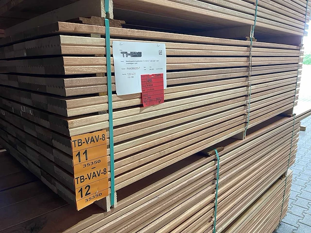 Mandioqueria vlonderplanken 2000x120x21mm (66x) - afbeelding 4 van  4