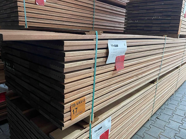 Mandioqueria vlonderplanken 4000-5000x120x21mm (133x) - afbeelding 4 van  4