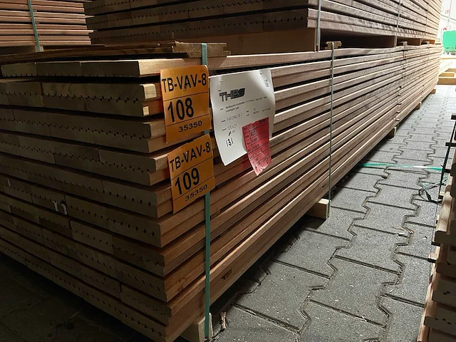 Mandioqueria vlonderplanken 4500x120x21mm (65x) - afbeelding 4 van  4
