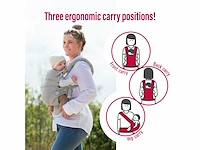 Manduca xt draagzak cloud grijs ergonomische baby draagzak vanaf maat 56 tot 86 - afbeelding 2 van  4