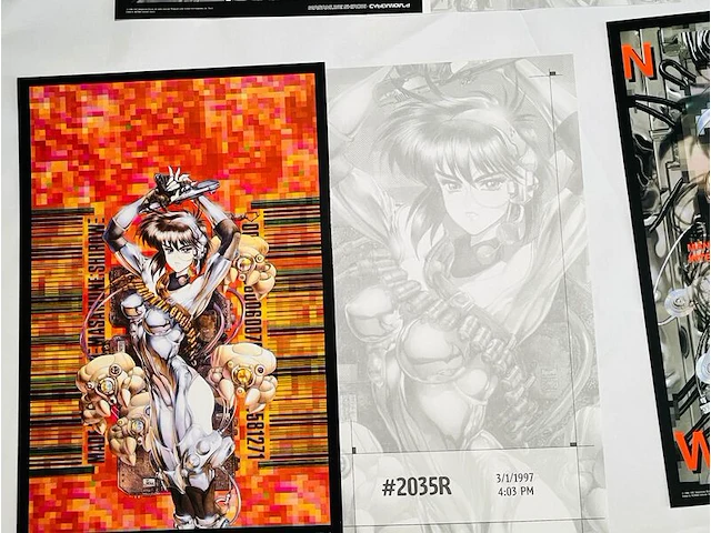 Manga masume shirow - lithografische kunstwerken - afbeelding 6 van  6