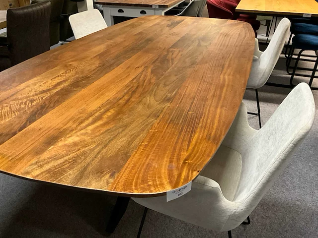 Mango deens ovale eetkamertafel - afbeelding 9 van  11