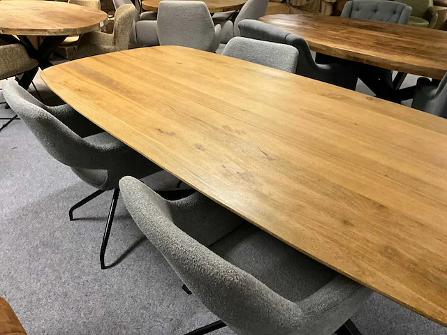 Mango deens ovale eetkamertafel - afbeelding 2 van  8