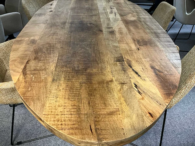 Mango ovale eetkamertafel - afbeelding 4 van  8