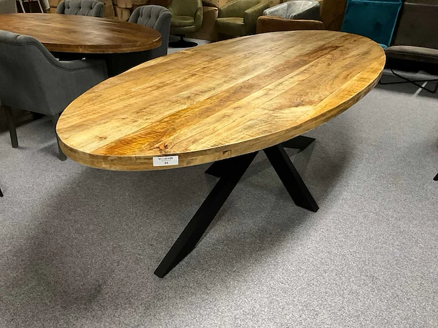 Mango ovale eetkamertafel - afbeelding 1 van  4