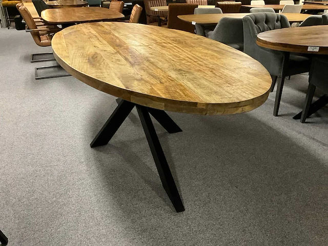 Mango ovale eetkamertafel - afbeelding 2 van  4