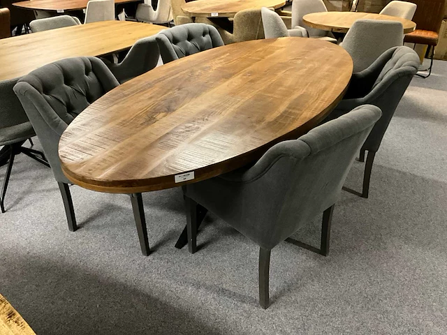 Mango ovale eetkamertafel - afbeelding 1 van  10