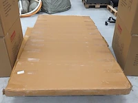Mangohout eettafel ovaal 6 cm dik incl. spinpoot, bouwjaar 2024 - afbeelding 2 van  2