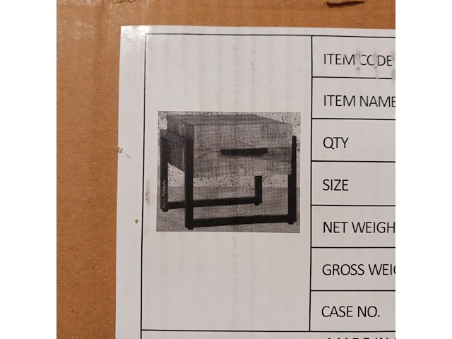 Mangohout nacht kastje, 2025 - afbeelding 1 van  3