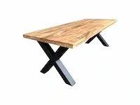 Mangohouten eetkamertafel, 200cm - afbeelding 1 van  2