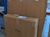 Mangohouten eettafel rond 130 cm black sanderz, 2025 - afbeelding 1 van  1