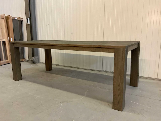 Manhattan eetkamertafel eikenhout - afbeelding 2 van  7