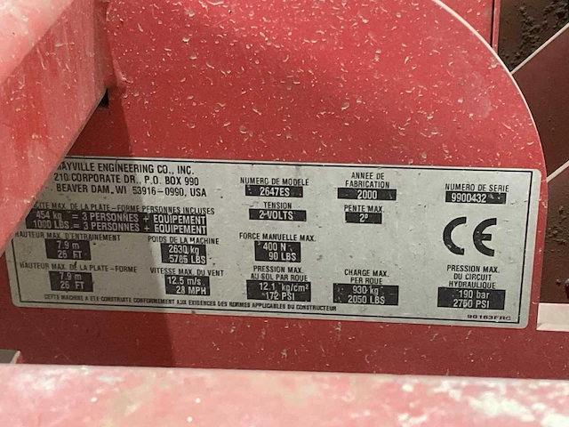 Manitou - 2000 - maniaccess 100elx - hoogwerker - afbeelding 10 van  12