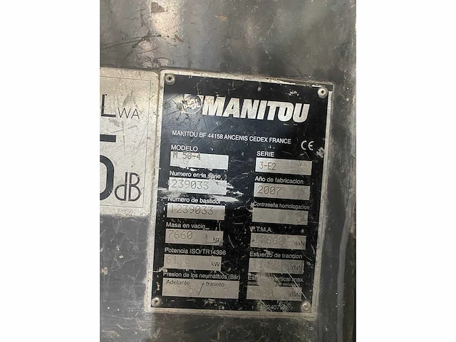 Manitou - 2007 - m50-4 - vorkheftruck - afbeelding 3 van  12