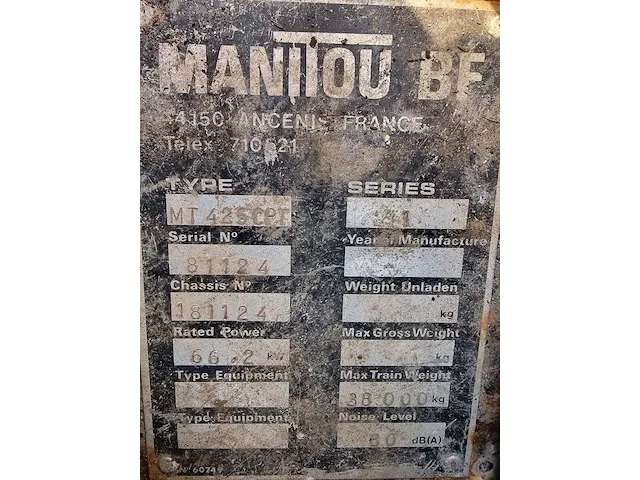 Manitou - mt 425 cpt - agrarische verreiker - afbeelding 6 van  18