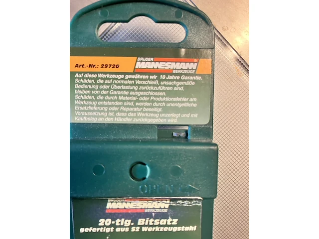 Mannesmann bitset 20 delig in cassette - afbeelding 4 van  7