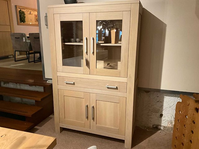 Manon eiken vitrinekast - afbeelding 3 van  7