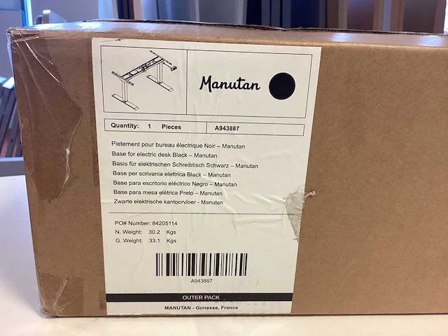 Manutan a943887 bureau - afbeelding 2 van  4