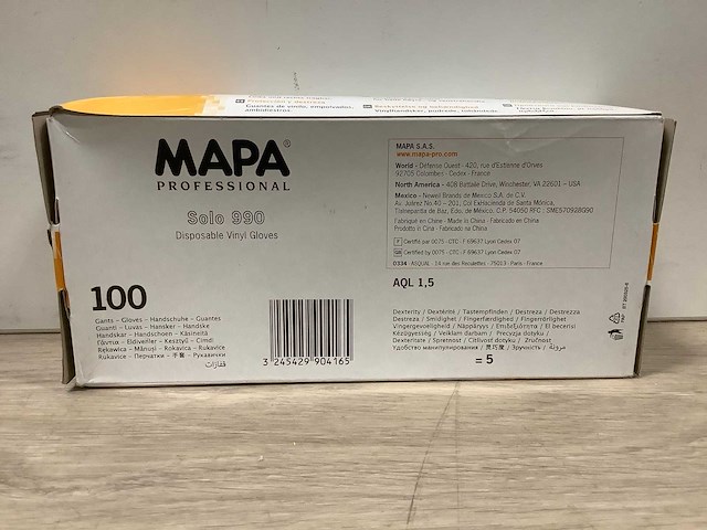 Mapa - solo 990 vinyl - werkhandschoenen (38x) - afbeelding 4 van  5
