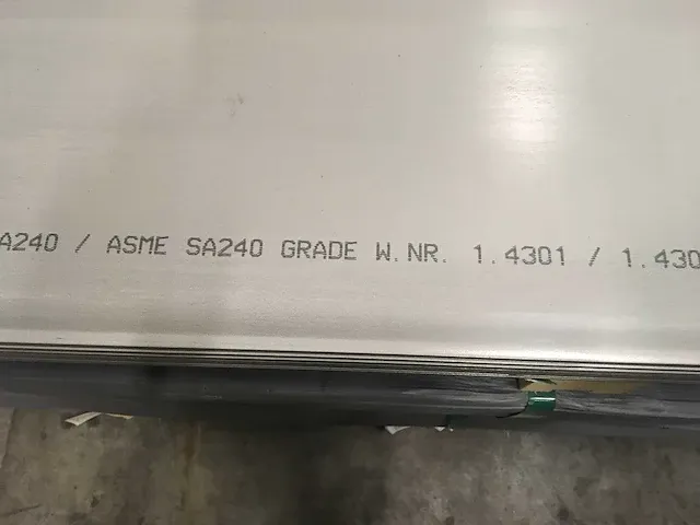 Marcegaglia aisi304l stainless steel sheet (16x) - afbeelding 6 van  7