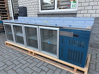 Marecos - 4 glas deurs + opstaande rand - koelwerkbank - afbeelding 2 van  7