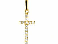 Marie - celeste hanger kruis zirkonia goud - afbeelding 1 van  1
