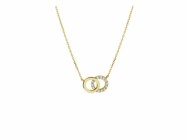 Marie- celeste ketting zirkonia goud - afbeelding 1 van  1
