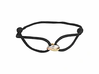 Marie celeste armband satijn tricolor - 10 mm - goud - afbeelding 1 van  1