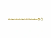 Marie celeste enkelbandje koord 2 0 mm goud - afbeelding 1 van  2