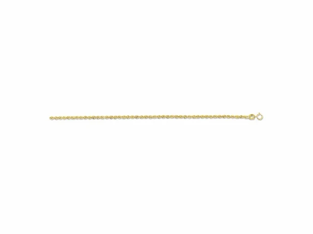 Marie celeste enkelbandje koord 2 0 mm goud - afbeelding 2 van  2