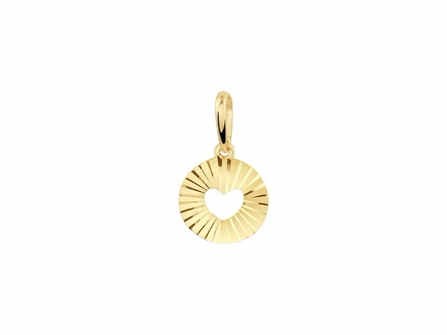 Marie celeste hanger hart gediamanteerd - goud - afbeelding 1 van  1
