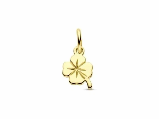 Marie celeste hanger klavertje goud - afbeelding 1 van  1