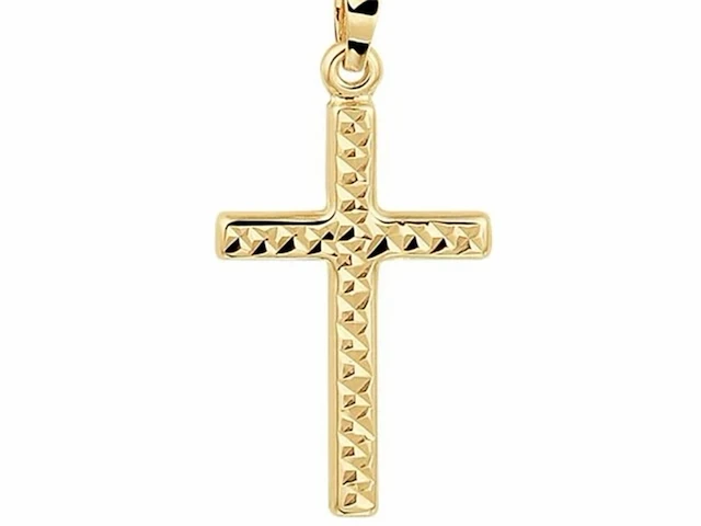 Marie celeste hanger kruis gediamanteerd - goud - afbeelding 1 van  1