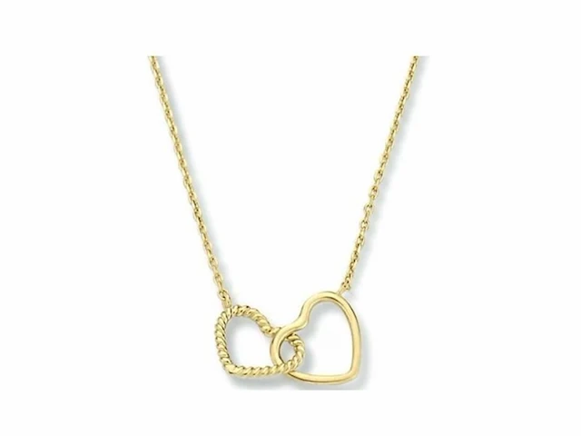 Marie celeste ketting hartjes 40 42 44 cm goud - afbeelding 1 van  1