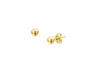 Marie celeste oorknoppen bol 3 mm goud - afbeelding 1 van  3
