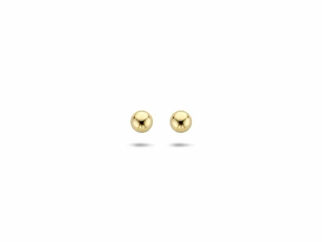 Marie celeste oorknoppen bol 3 mm goud - afbeelding 2 van  3