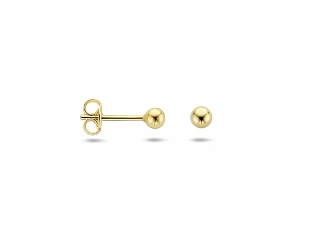 Marie celeste oorknoppen bol 3 mm goud - afbeelding 3 van  3